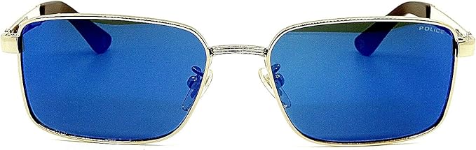 Police SPLA54-E70B Men's Sunglasses Mercedes Armor Gate Up PETRONAS Blue Lens