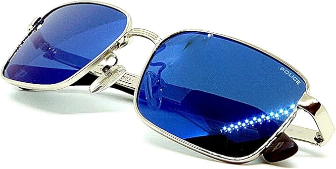 Police SPLA54-E70B Men's Sunglasses Mercedes Armor Gate Up PETRONAS Blue Lens