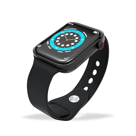 Ubon Smartwatch SW-71, Metal Body High Resolution Touch Display 1.75", Backeup 36 H Camera Control, IP5 Water Resistance, Calling Alert, Multi Faces, Track Sport Modes Heart Rate, BP, Calories (Black)