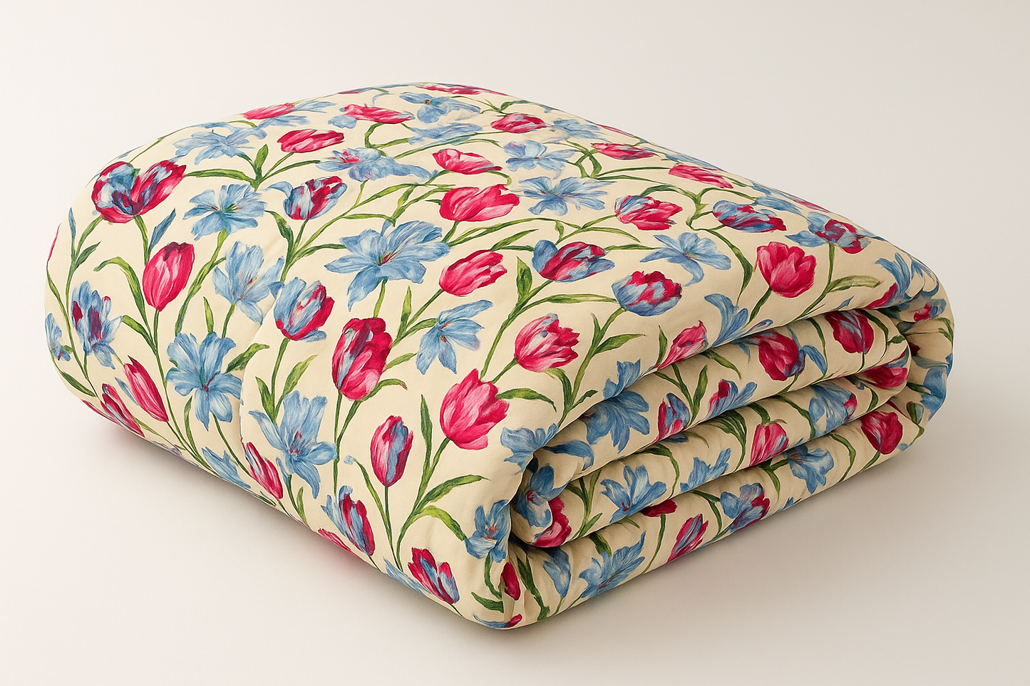 Repose Printed Double Comforter for Mild Winter (Polyester, Multicolor)