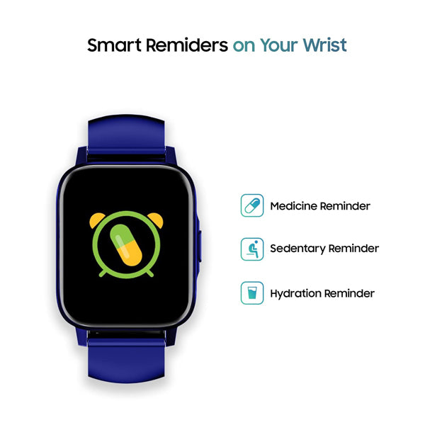 TAGG Verve NEO Smartwatch 1.69’’ HD Display | 60+ Sports Modes | 10 Days Battery | 150+ Maximum Watch Face Library | Waterproof | 24 * 7 HeartRate & Blood Oxygen Tracking | Games & Calculator | Blue