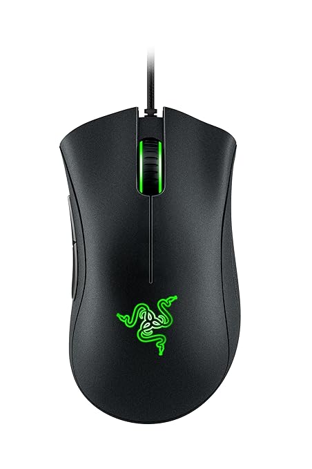 Razer Deathadder Essential - True 6400 DPI Optical Sensor, Wired Ergonomic Form Factor, High Durability, 5 Hyper Response Buttons, 10 Million Clicks RZ01-03850100-R3M1 - Black