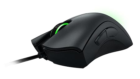Razer Deathadder Essential - True 6400 DPI Optical Sensor, Wired Ergonomic Form Factor, High Durability, 5 Hyper Response Buttons, 10 Million Clicks RZ01-03850100-R3M1 - Black