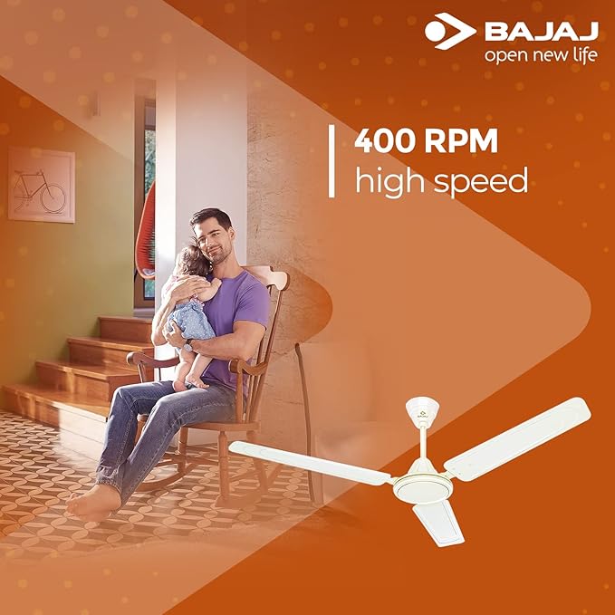 Bajaj Edge HS 1200 mm Ceiling Fan (Opal White)
