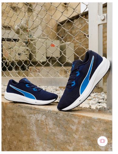 Puma Unisex Navy Blue ProFoam Aviator Running Shoes UK-8 (19517502)