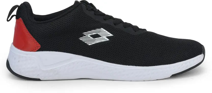 Lotto Men Vega Running Shoes Black/White Running Shoes For Men (Black , UK-9)