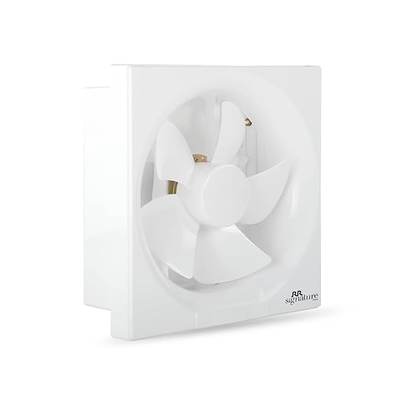 Luminous RR Signature Vento Deluxe 200 mm Exhaust Fan For Kitchen, Bathroom with Strong Air Suction, Rust Proof Body and Dust Protection Shutters (White)