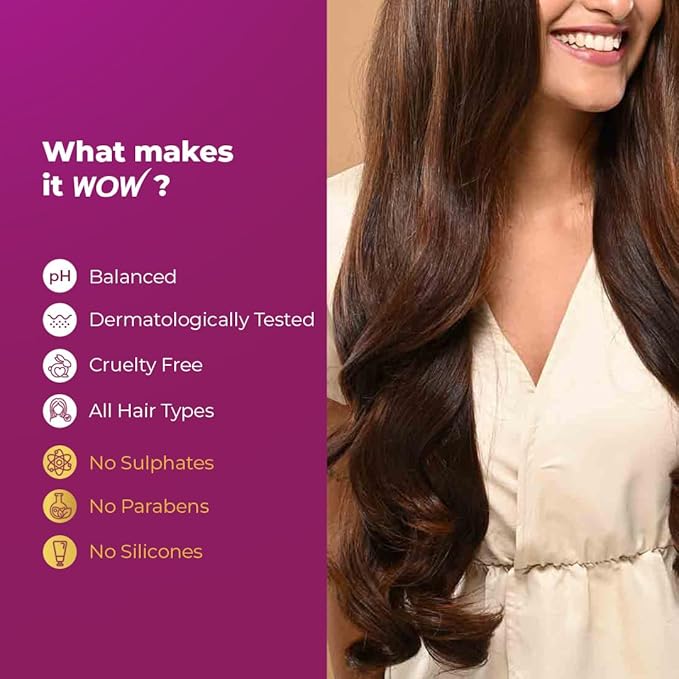 WOW Skin Science Onion & Collagen Anti-Hairfall Shampoo|Reduces Hairfall|Strengthens Roots|Nourishes Scalp|Prevents Breakage|Enhances Hair Thickness and Shine|New & Improved Formulation|300ml (Pack of 2)