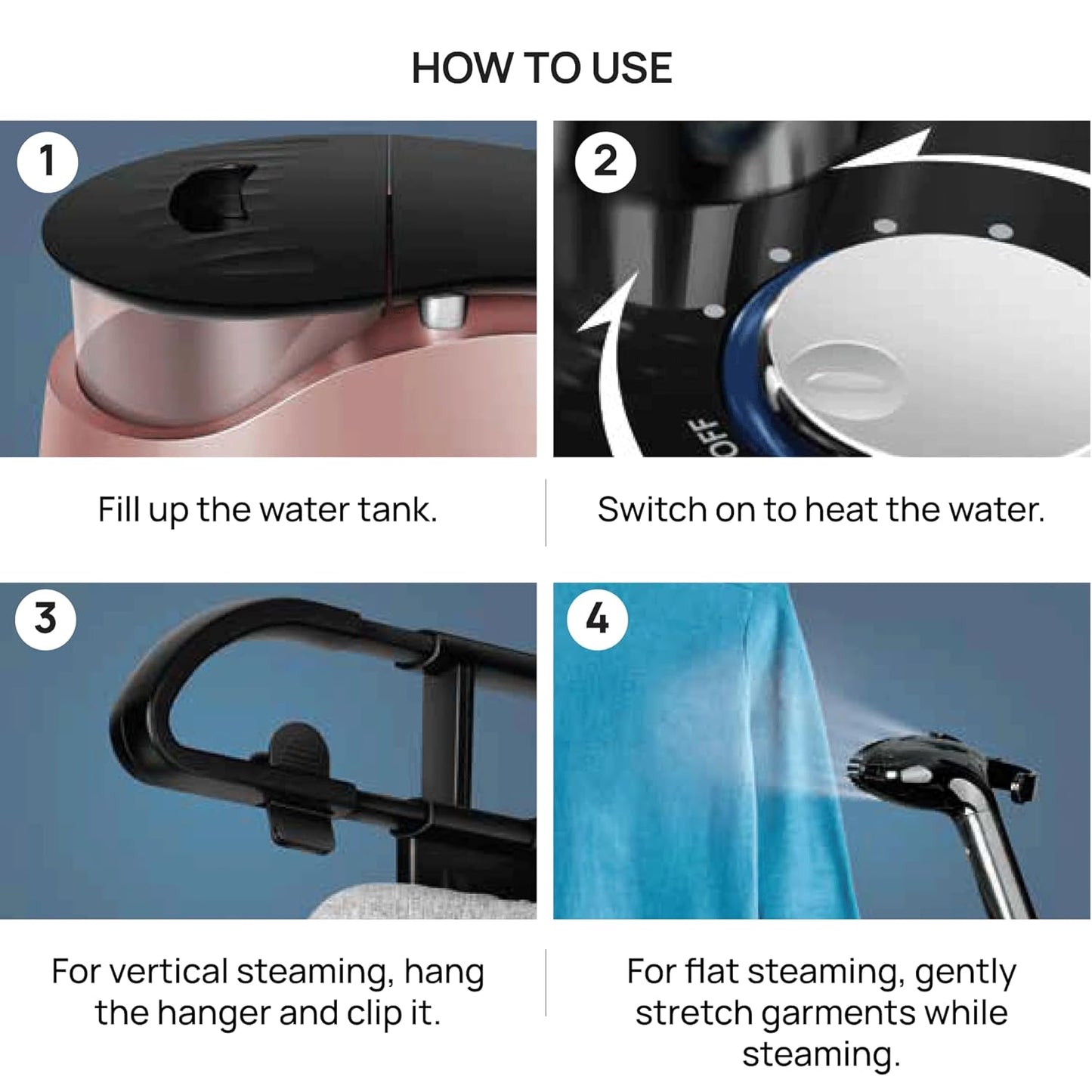 Wipro Elato GST 204 Standing Garment Steamer | 2.2L Water Tank | 10 Heat Settings | Adjustable Steam FLow | Adjustable Iron Board | Horizontal And vertical Ironing | SteamOutput 42 g/min|2000 Watts