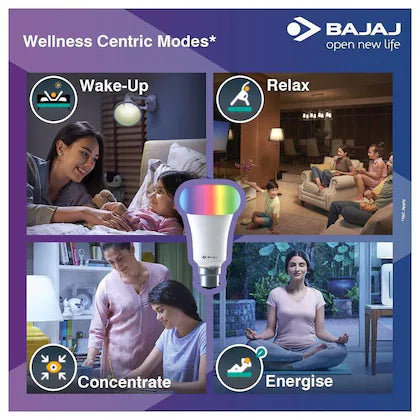 Bajaj AWE Plus 9 Watts Wi-Fi Smart LED Bulb.