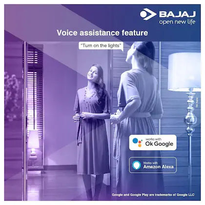 Bajaj AWE Plus 9 Watts Wi-Fi Smart LED Bulb.
