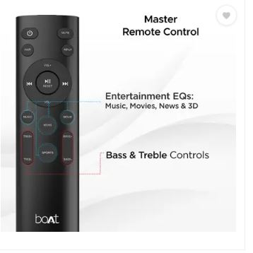 boAt Aavante Bar Opera with Entertainment EQ Modes 70 W Bluetooth Soundbar (Premium Black, 2.0 Channel)