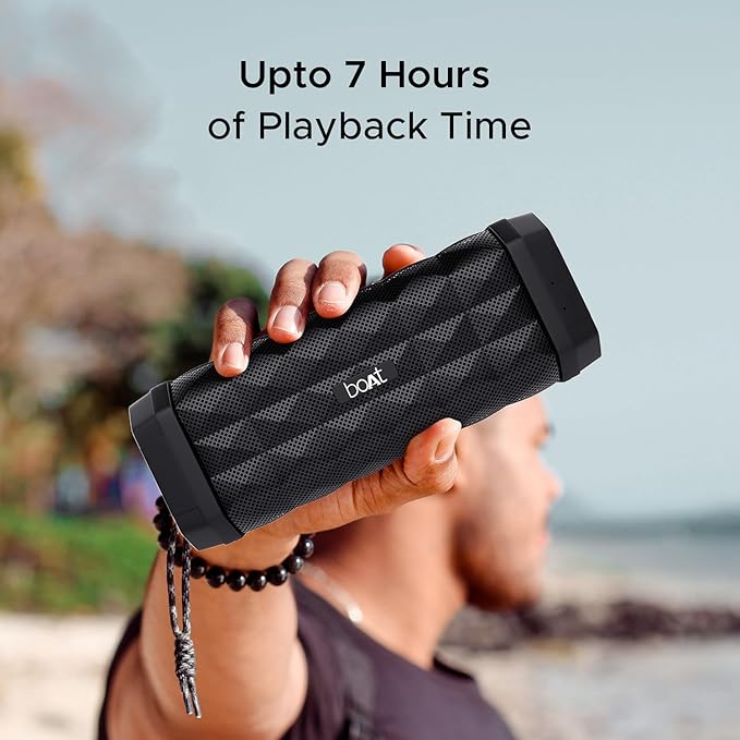 boAt Stone 650 10W Bluetooth Speaker with Upto 7 Hours Playback, IPX5 and Integrated Controls (Black)