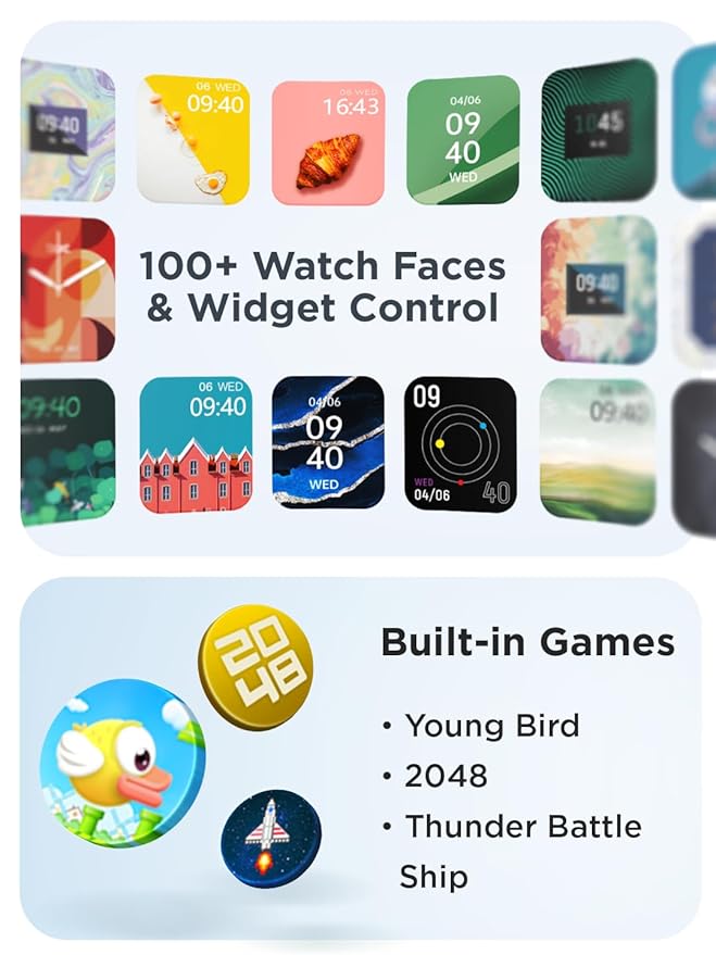 boAt Wave Infinity Smart Watch(Cool Blue)