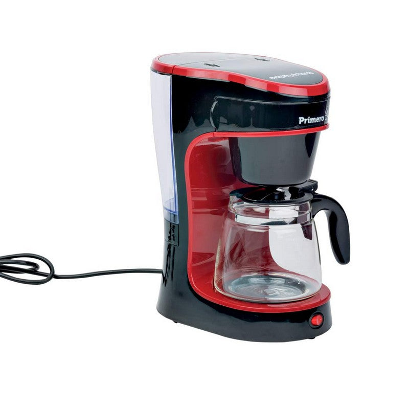 Morphy Richards Primero Drip 6-Cup Coffee Maker (Black,Red)