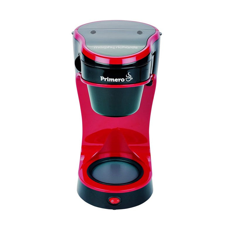 Morphy Richards Primero Drip 6-Cup Coffee Maker (Black,Red)