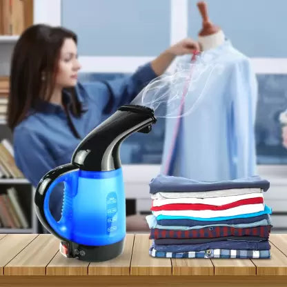 Bajaj GS1 600 Watt Garment Steamer Cum Kettle, Black/Blue