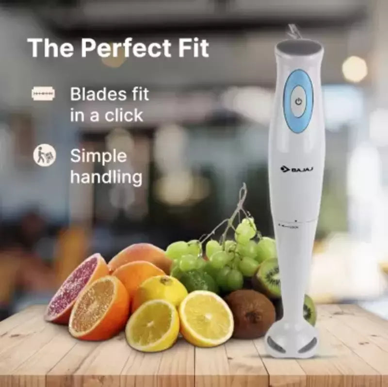 BAJAJ HB 15 300 W Hand Blender(White)