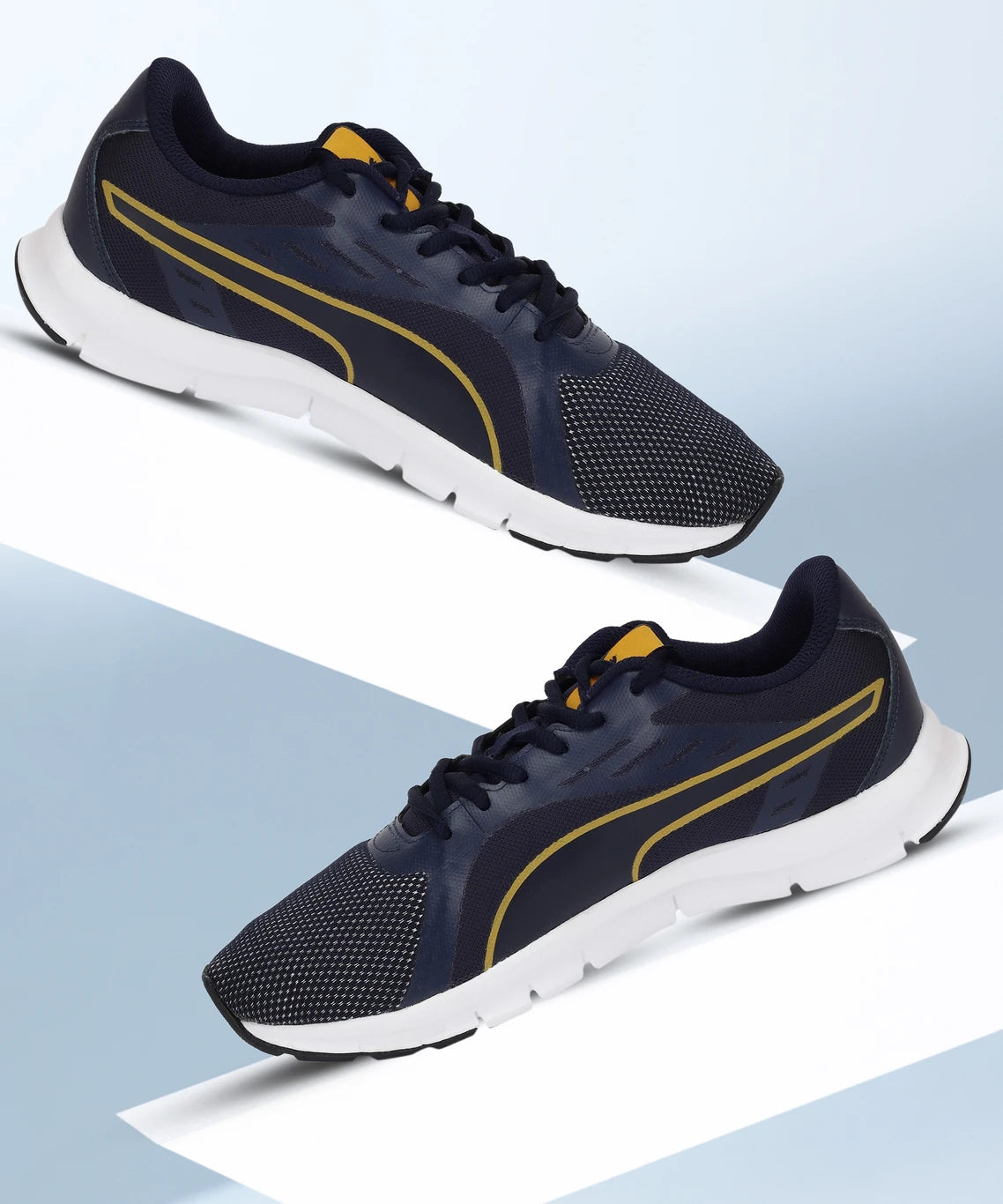 PUMA Felix Runner IDP Running Shoe For Men (Peacoat-Sunflower-White , 11 UK)