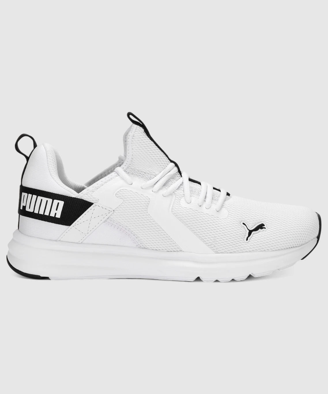 PUMA Enzo Stridance IDP Running Shoes For Men (Black-White , 7)