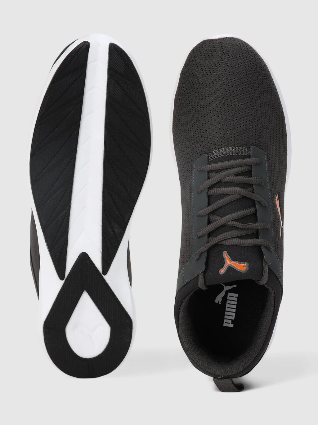 PUMA Starlight V2 IDP Sneakers For Men (Dark Shadow-Vibrant Orange , 10 )