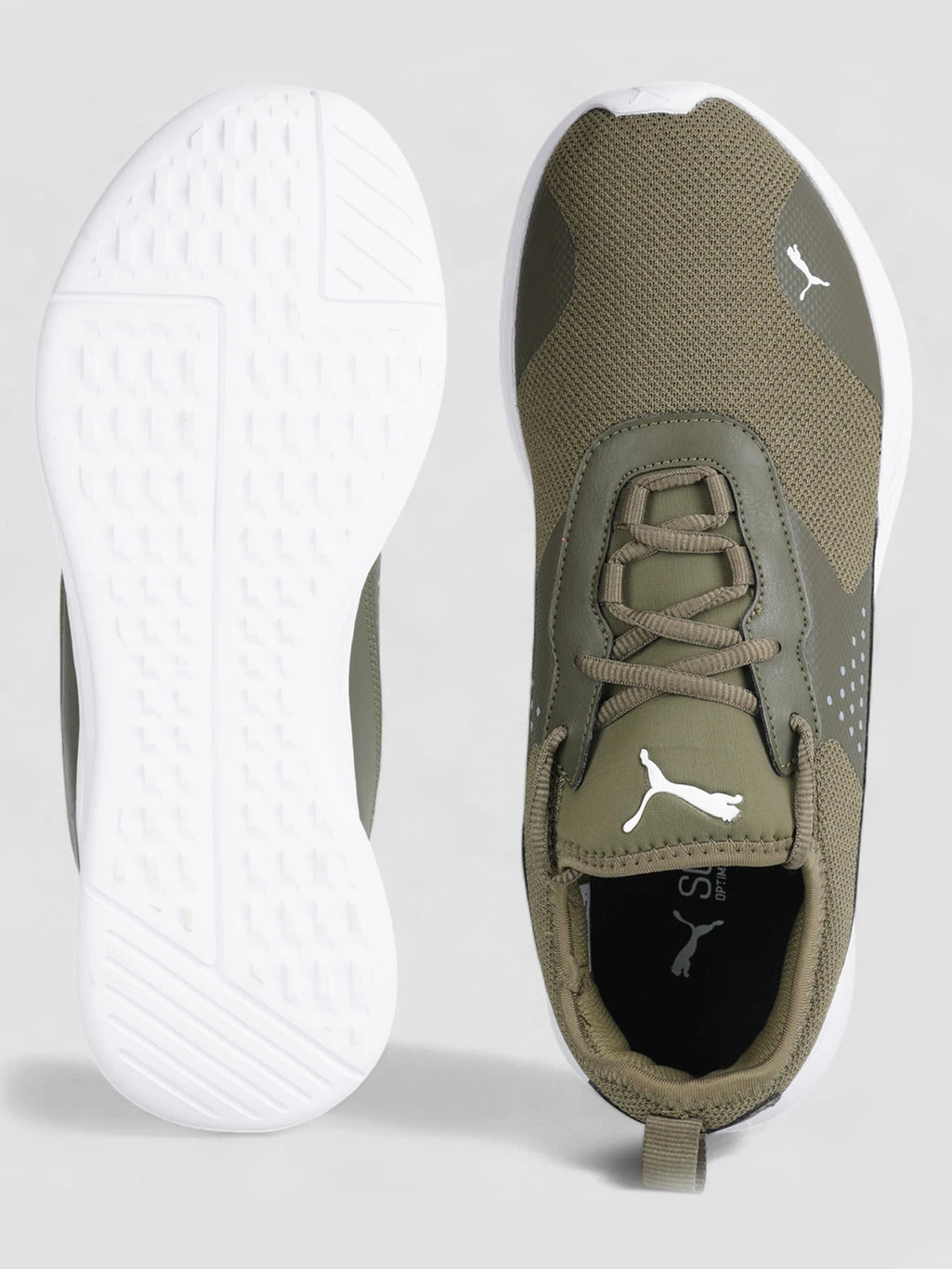 PUMA Ultimate Walk Running Shoes For Men (Green , 7)
