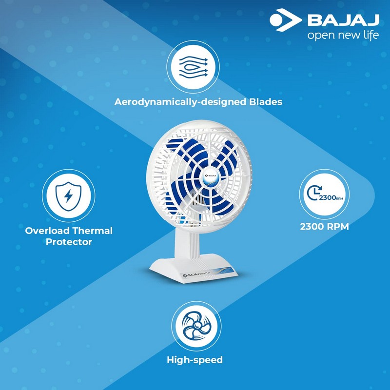 Bajaj Ultima PT01 200 mm 4 Blade Table Fan
