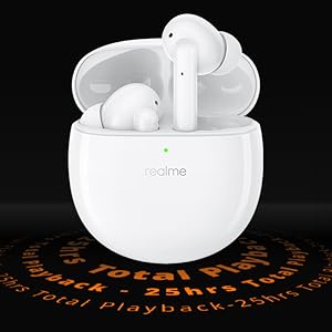 Realme Buds Air Pro Bluetooth Truly Wireless in Ear Earbuds with Mic, Fast Charging & Up to 25Hrs Playtime (White)