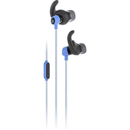 JBL Wired Reflect JBL REFMINIBLU Mini Sport in-Ear Lightweight Headphones with Mic (Blue)