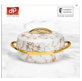 Sanjeev Kapoor Premium Optima Insulated Inner Stainless Steel Chapati/Biryani/Vegitable Serving Thermoware Casserole (2500 ml)