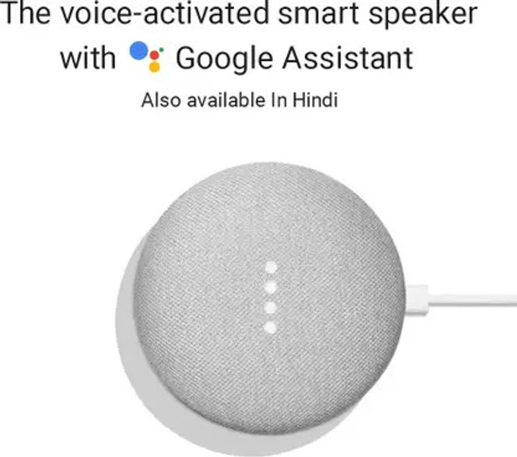Google Home Mini with Google Assistant Smart Speaker (Chalk)