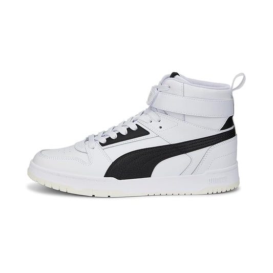 Puma Unisex-Adult RBD Game White-Black-Team Gold Sneaker  (38583901)