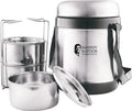 Sanjeev Kapoor by Classic Essentials Insulated 3 Layer Thermo Steelo 3 Containers Stainless Steel Office Lunch Box (1050 ml)