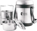 Sanjeev Kapoor by Classic Essentials Insulated 3 Layer Thermo Steelo 3 Containers Stainless Steel Office Lunch Box (1050 ml)