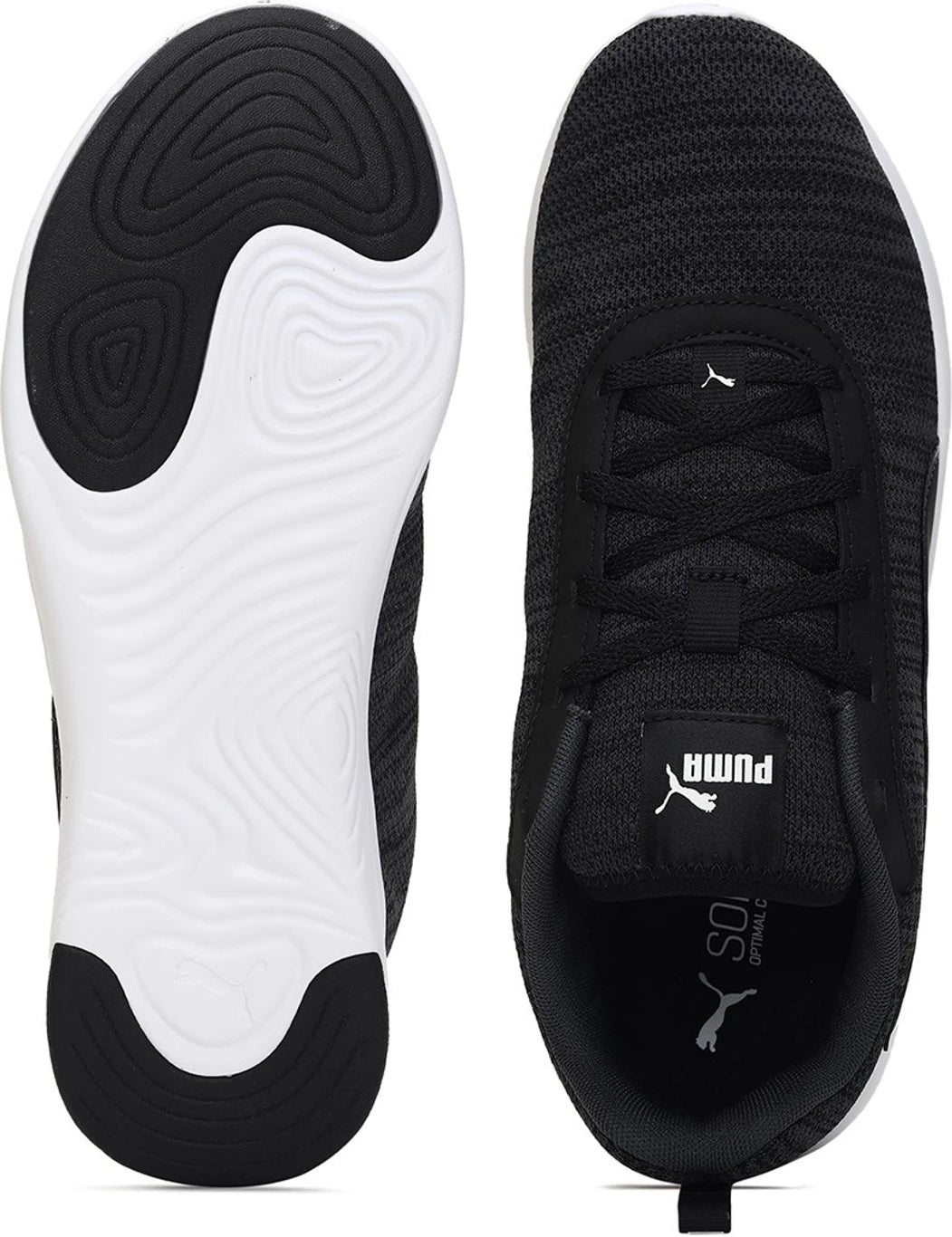 PUMA Softride Vital Fresh Walking Shoes For Men (Black , 4 UK )