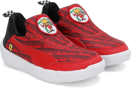PUMA Slip on Sneakers For Boys & Girls (Red, 1 )