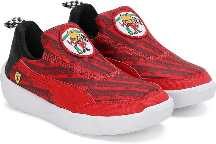PUMA Slip on Sneakers For Boys & Girls (Red, 1 )