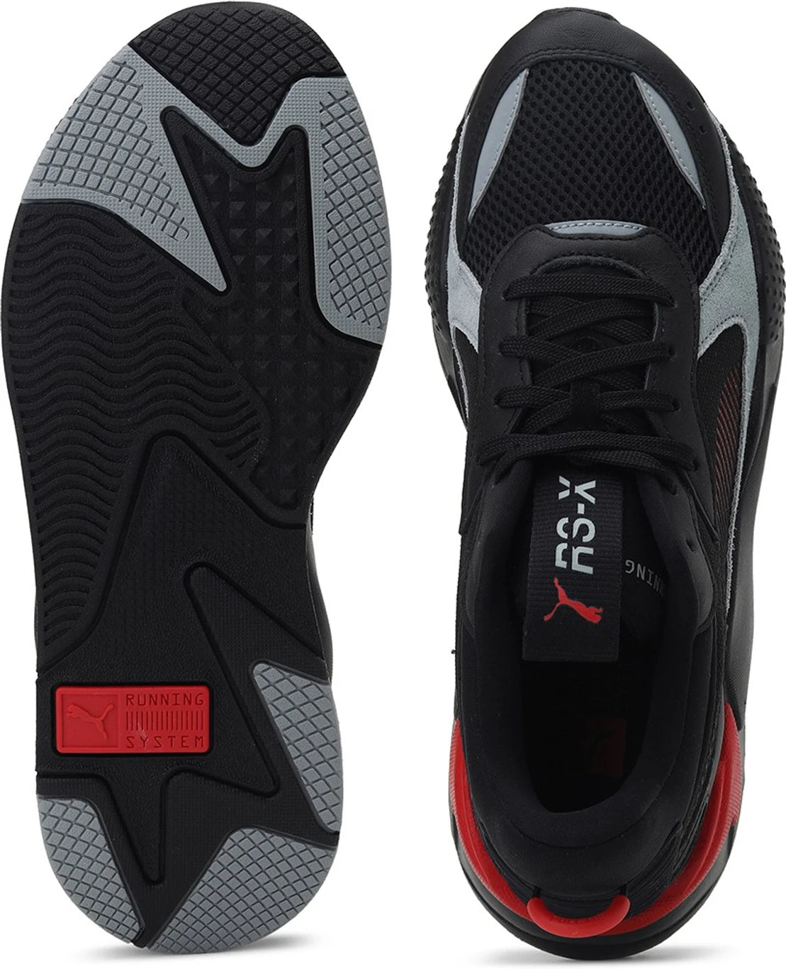 Puma RS-X Reinvention Schwarz High Risk Rot Unisex-Sneaker (Black , 3 )