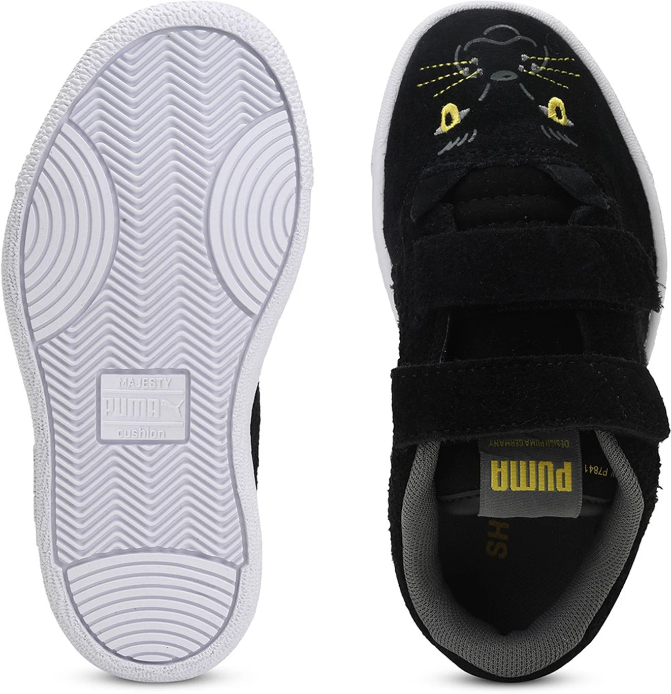 PUMA Velcro Sneakers For Boys & Girls (Black, 12 ,  5-6 years )