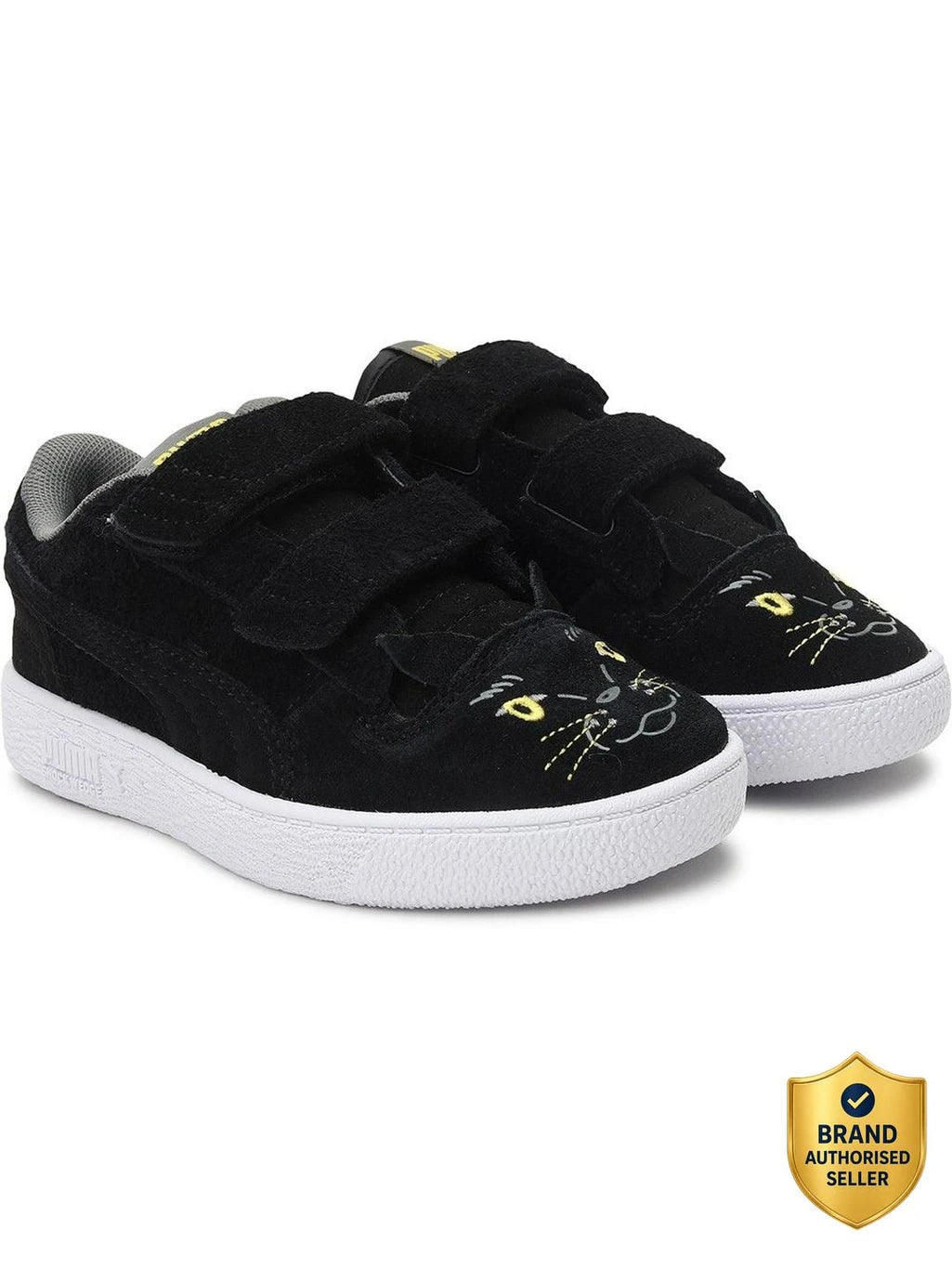 PUMA Velcro Sneakers For Boys & Girls (Black, 12 ,  5-6 years )
