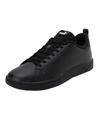 Puma Unisex-Adult Smash Ace Black-White Sneaker UK-10 (36815303)