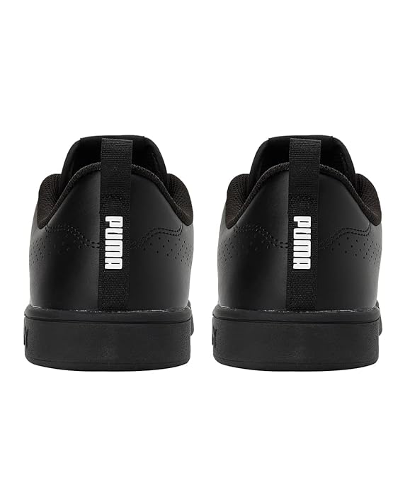 Puma Unisex-Adult Smash Ace Black-White Sneaker UK-10 (36815303)