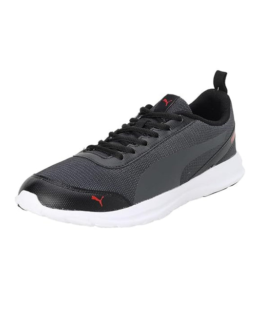 Puma Mens Forbes Black-Dark Shadow-High Risk Red Sneaker -  (39139001)