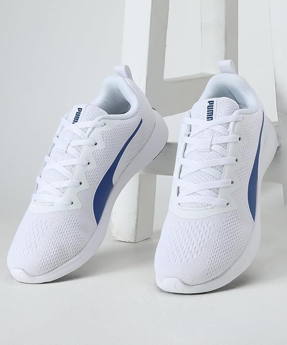 Puma Mens Softride Vital Eng Mesh White-Cool Dark Gray-Clyde Royal Running Shoe UK-11 (31058103)
