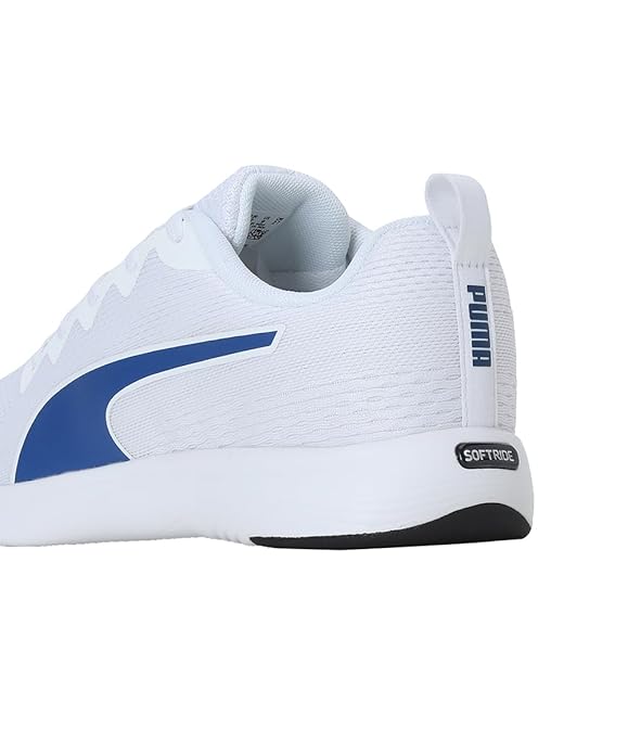 Puma Mens Softride Vital Eng Mesh White-Cool Dark Gray-Clyde Royal Running Shoe UK-11 (31058103)