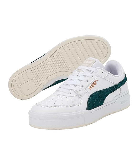 Puma Unisex-Adult CA Pro Suede FS White-Varsity Green Sneaker UK-6 (38732703)