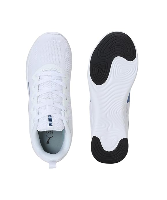 Puma Mens Softride Vital Eng Mesh White-Cool Dark Gray-Clyde Royal Running Shoe UK-11 (31058103)