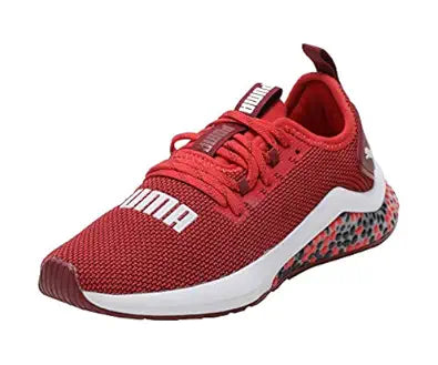 Puma Unisex Hybrid Nx Jr High Risk Red-Rhubarb White Sneaker UK-4 (19246605)