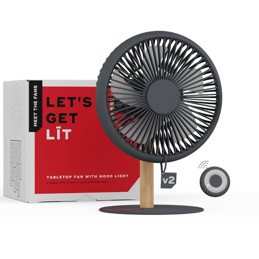 NUUK LIT V2 CORDLESS 7 INCH TABLE FAN WITH LIGHT