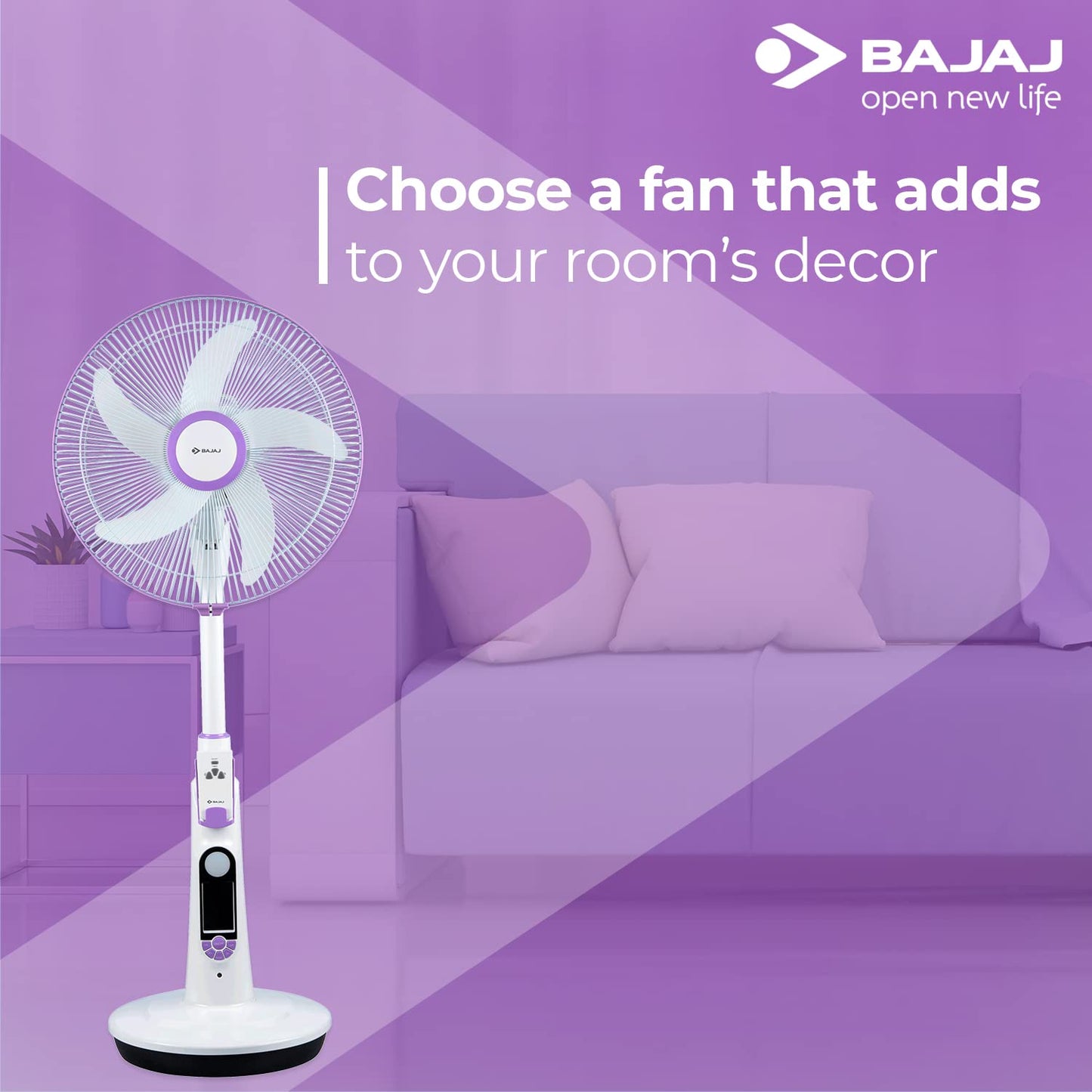 Bajaj Nuvo 400 MM Table Cum Pedestal Fan For Home | Silent BLDC Motor | Remote Control Operation